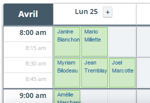 Capture d'écran de l'application