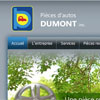 Dumont Auto Parts website